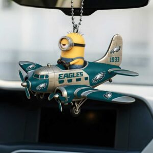 intage style airplane decorated with the Philadelphia Eagles NFL team Ornament