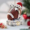Green Bay Packers Glass Football Ornament Green Bay Packers Glass Football Ornament