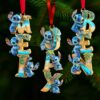 Personalized Duck Couple on Red Jeep Christmas Ornament Personalized Duck Couple on Red Jeep Christmas Ornament