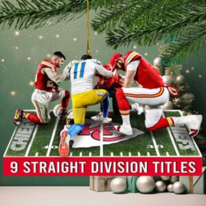 9 Straight Division Titles Kansas City Chiefs Ornament