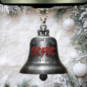 ACDC 52 Years of Rock (1973 2025) Commemorative Bell Ornament Box