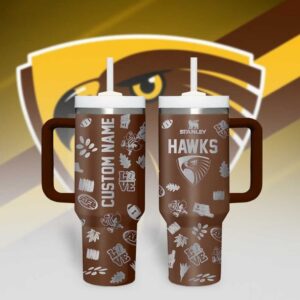 AFL Hawthorn Hawks Custom Name 40 oz Tumbler Wrap