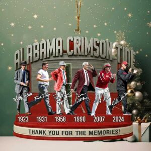 Alabama Crimson Tide Where Legends Are Made Christmas Ornament