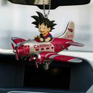 Arizona Cardinals Son Goku Airplane Christmas Ornament