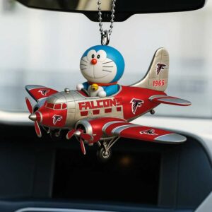 Atlanta Falcons Doraemon Airplane Christmas Ornament Atlanta Falcons Doraemon Airplane Christmas Ornament