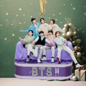 BTS Christmas Ornament, K pop Christmas