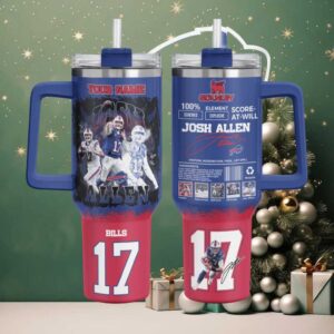BUF Bills Ultimate Football Custom Stanley Game Day Stainless Steel Tumbler 40oz 30oz With Handle