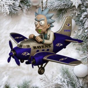 Baltimore Ravens Rick Sanchez Christmas Tree Ornament Baltimore Ravens Rick Sanchez Christmas Tree Ornament