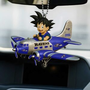 Baltimore Ravens Son Goku Airplane Ornament