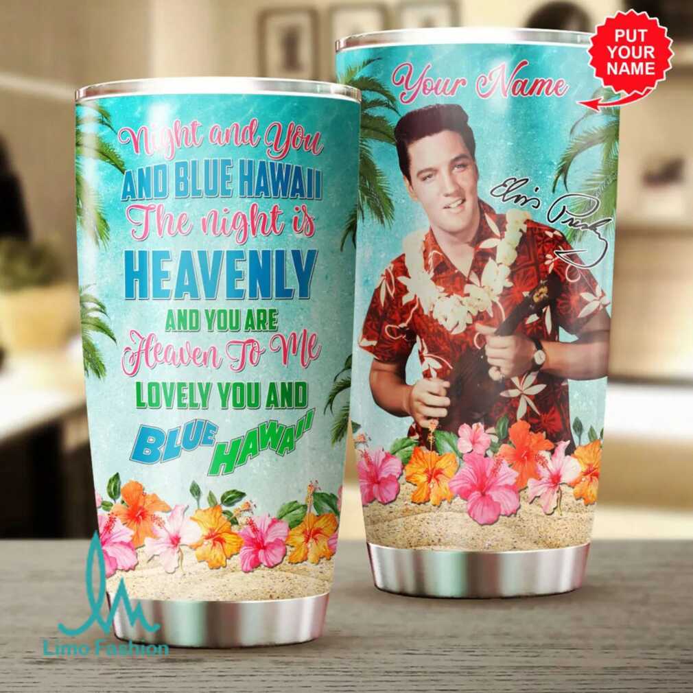 Blue Hawaii Custom Elvis Presley Tumbler Blue Hawaii Custom Elvis Presley Tumbler