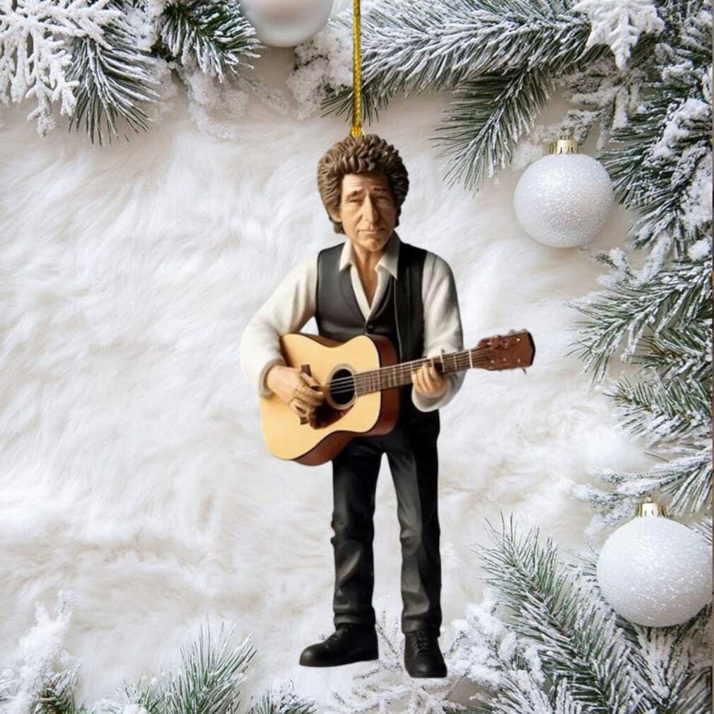Bob Dylan Acoustic Guitar Christmas Ornament Bob Dylan Acoustic Guitar Christmas Ornament