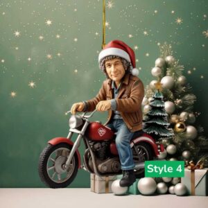 Bob Dylan Motorcycle Christmas Tree Ornament Bob Dylan Motorcycle Christmas Tree Ornament