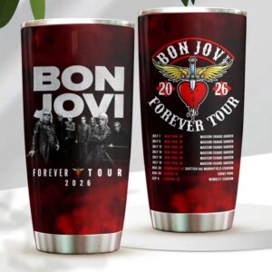 Bon Jovi Forever Tour 2026 Stainless Steel Tumbler