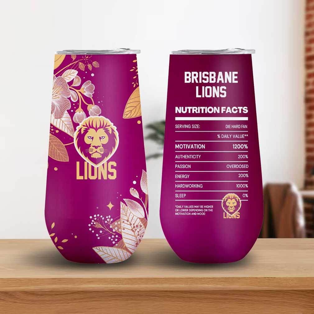 Brisbane Lions Die Hard Fan Nutrition Facts Tumbler Brisbane Lions Die Hard Fan Nutrition Facts Tumbler
