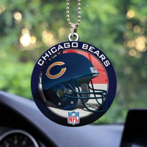 Chicago Bears NFL Football Helmet Car Christmas Tree Ornament