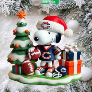 Chicago Bears Snoopy Christmas Ornament