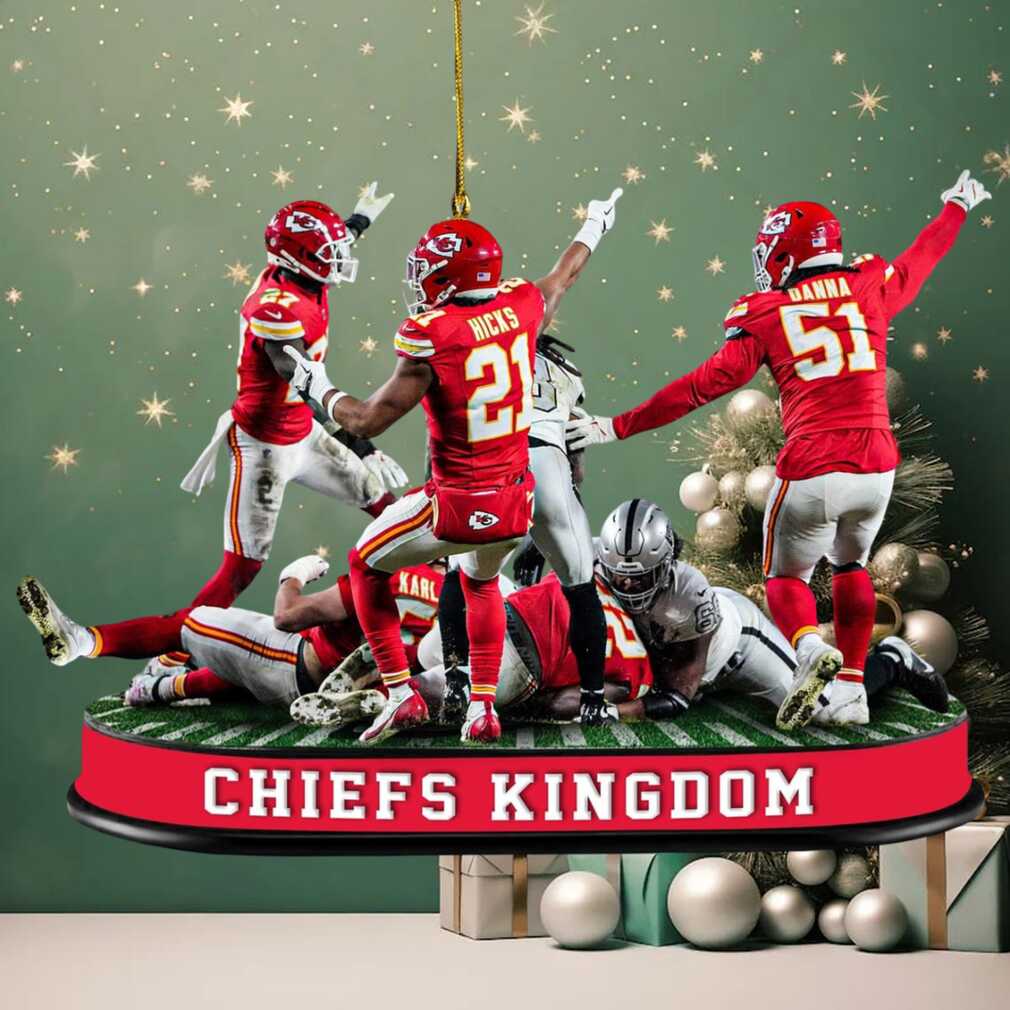 Chiefs Kingdom Huddle Up Christmas Ornament Chiefs Kingdom Huddle Up Christmas Ornament