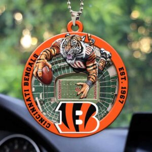Cincinnati Bengals Rearview Mirror Ornament