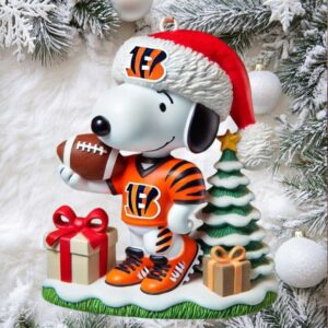 Cincinnati Bengals Snoopy Christmas Ornament