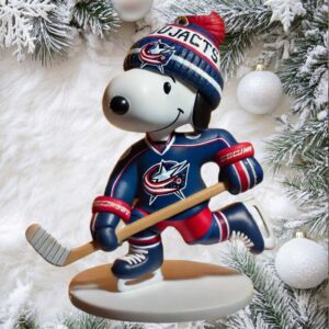 Columbus Blue Jackets Peanuts Snoopy Ornament