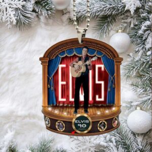Commemorative Elvis 90th Birthday Stage Ornament