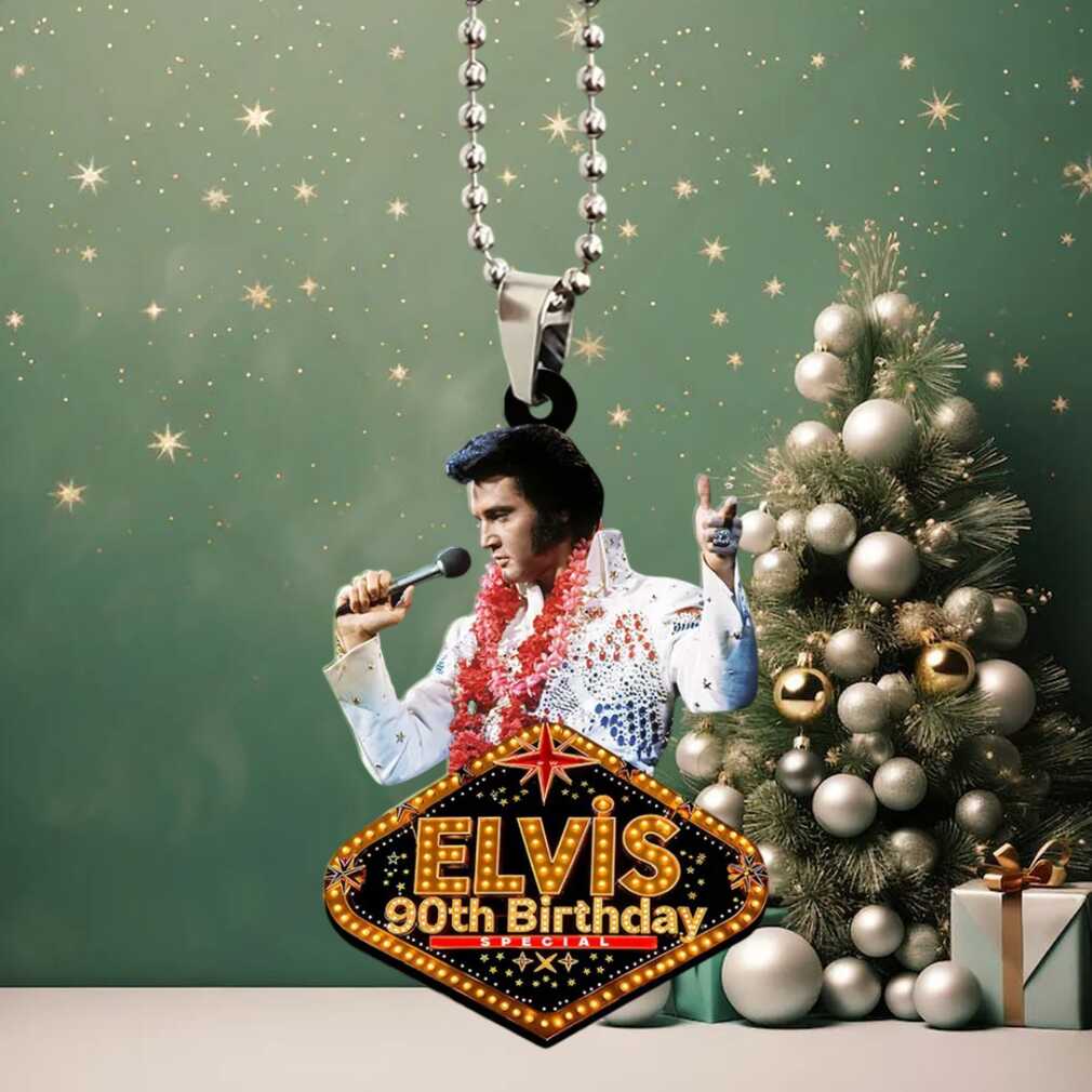 Commemorative Elvis Presley 90th Birthday Ornament Commemorative Elvis Presley 90th Birthday Ornament