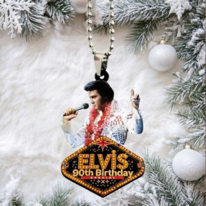 Commemorative Elvis Presley 90th Birthday Ornament
