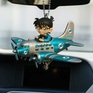 Conan Edogawa Miami Dolphins Airplane Ornament