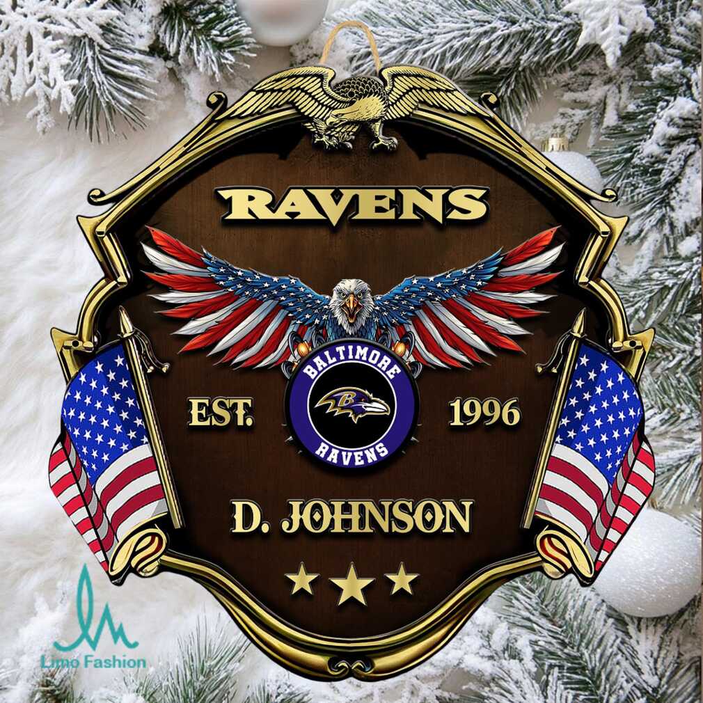 Custom Baltimore Ravens NFL Door Ornament Custom Baltimore Ravens NFL Door Ornament