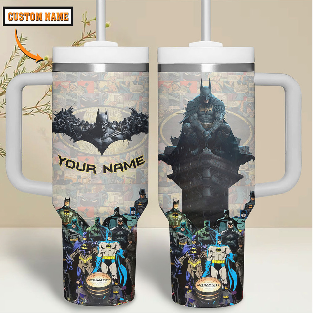 Custom Batman Movies 40oz Stanley Quencher Tumbler Custom Batman Movies 40oz Stanley Quencher Tumbler