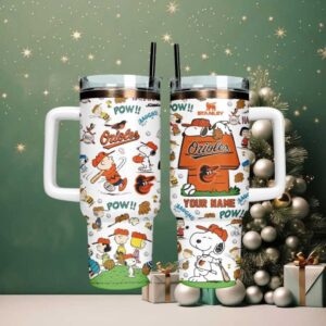 Custom Detroit Tigers Peanuts Character Travel Tumblers