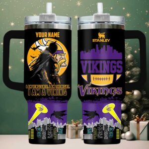 Custom Minnesota Vikings Batman Tumbler
