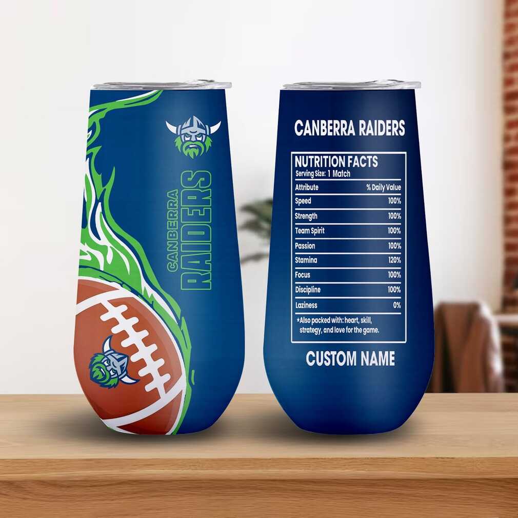Custom Name Canberra Raiders Football Fan Tumbler Custom Name Canberra Raiders Football Fan Tumbler