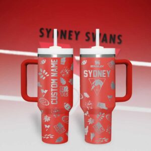 Custom Name Sydney Swans AFL Stanley Tumbler