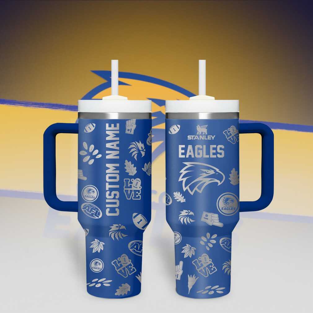 Custom Name West Coast Eagles 40oz Tumbler Custom Name West Coast Eagles 40oz Tumbler