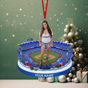 Customizable Los Angeles Dodgers Stadium Christmas Ornament
