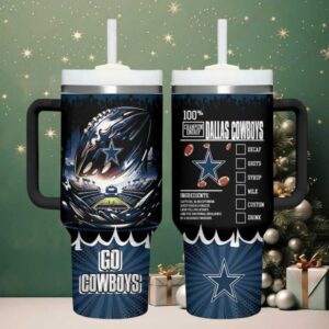 DAL Cowboys Champion Energy Tumbler Handle Cup 40oz