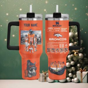 DEN Broncos Ultimate Football Custom Stanley Game Day Stainless Steel Tumbler 40oz 30oz