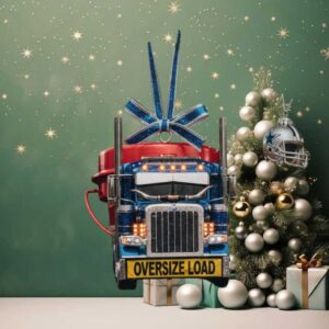 Dallas Cowboys Post Malone Themed Big Rig Christmas Ornament