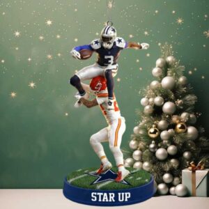 Dallas Cowboys vs. Kansas City Chiefs Star Up Christmas Ornament