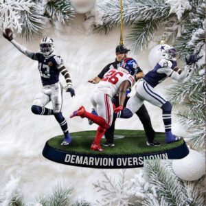 DeMarvion Overshown Dallas Cowboys 13 Football Player Ornament