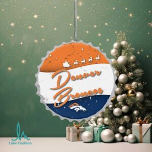 Denver Broncos Bottle Cap Christmas Ornament Denver Broncos Bottle Cap Christmas Ornament