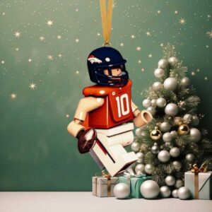 Denver Broncos NFL Player Minifigure Christmas Ornament