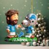 Collectible NFL Jesus & Snoopy Baltimore Ravens Ornament Collectible NFL Jesus & Snoopy Baltimore Ravens Ornament