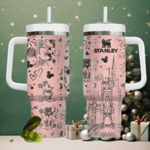 Disney Mickey & Minnie Magical Pink Stanley 40 oz Quencher Tumbler
