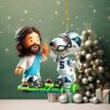 Garrett Wilson New York Jets Jumpman style Ornament Garrett Wilson New York Jets Jumpman style Ornament