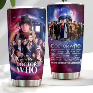 Doctor Who Thank You For The Memories Tumbler