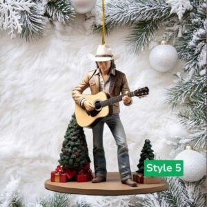 Dwight Yoakam Country Music Legend Christmas Tree Ornament