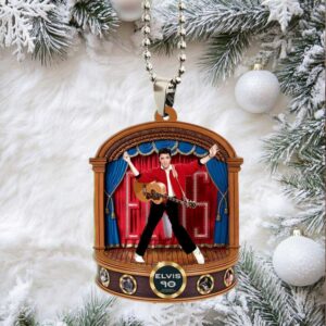 Elvis 90 Years 2025 Custom Shape Acrylic Car Ornament