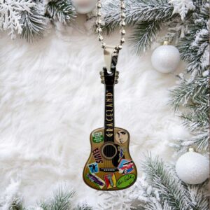 Elvis Graceland Guitar Ornament